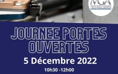 Semaine de l’industrie 2022 – Lundi 5 décembre – Journée portes ouvertes chez MGA Technologies